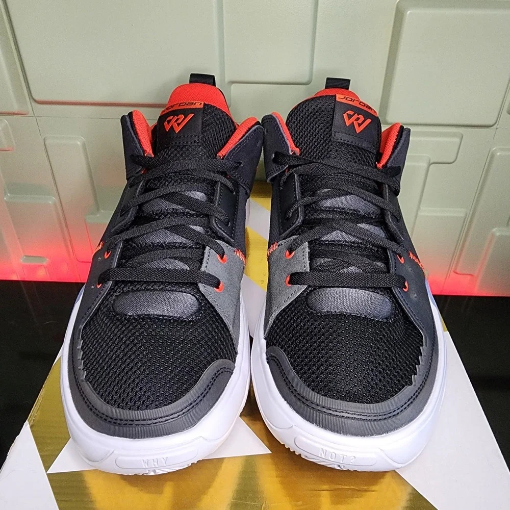 Jordan One Take 5 Mens 11.5 Basketball Shoes Habanero Red Black FD2335-006 NIB